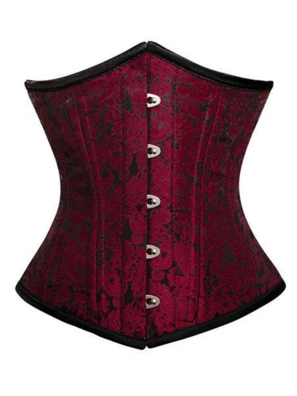 Authentic Steel Boned Red Lace Waist Cincher Corset